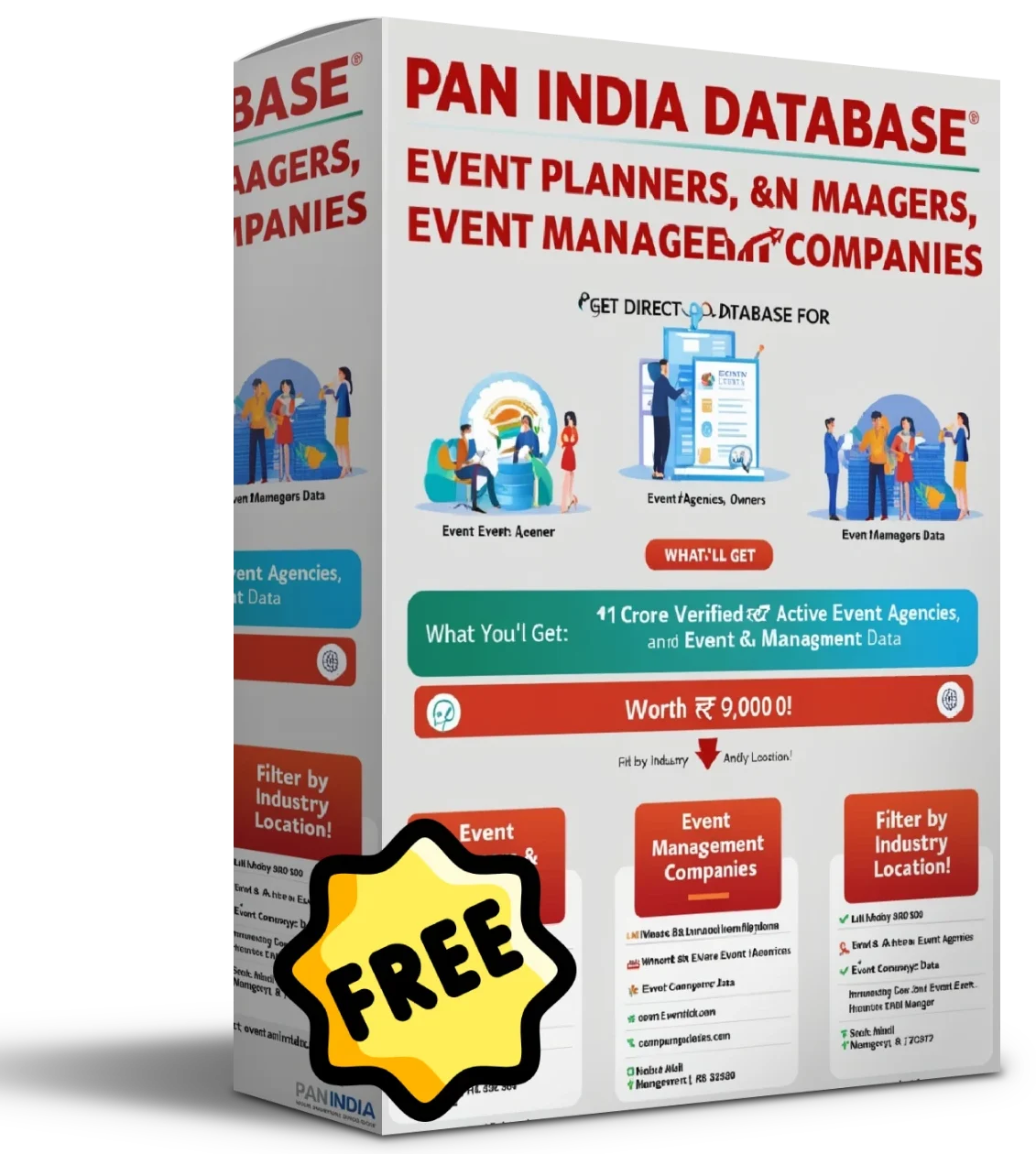 PAN INDIA 100 Crore Database of Event Organizer, Event Manager, and Agencies