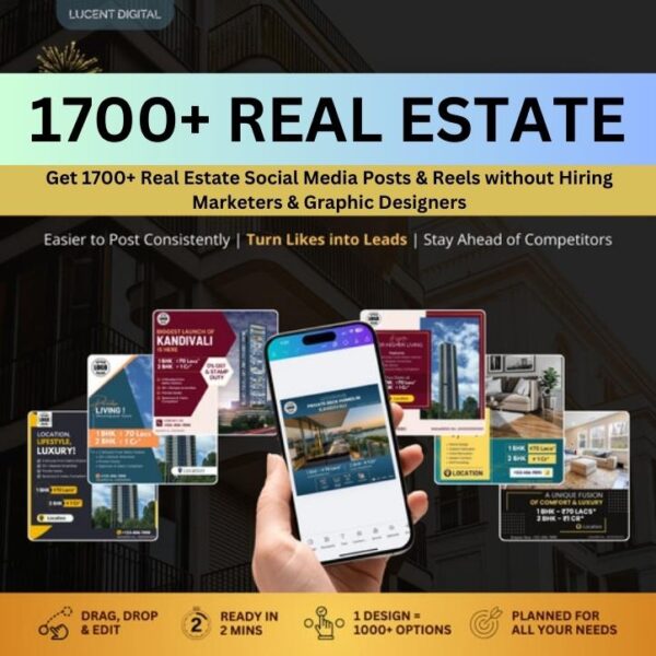 1700+ Real Estate Social Media Posts & Reels for Real Estate Business